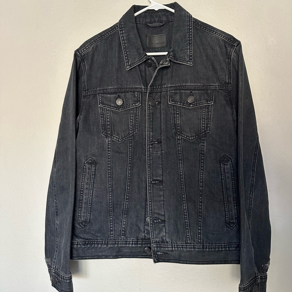 Black denim jacket